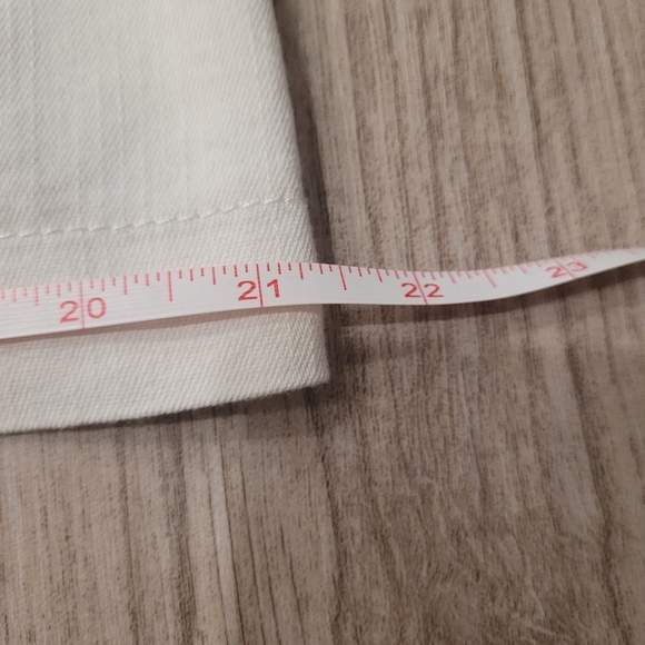 Darvina Cute White Shapely Feminine Cottage Picket Fence Jean Jacket Size Large - Picture 8 of 11